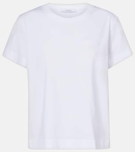 Logo cotton jersey T-shirt in white - Givenchy | Mytheresa