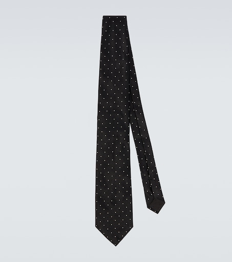 Tom Ford Polka-dot silk twill tie