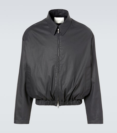 ジャケット・アウター STUDIO NICHOLSON PEACHED TWILL JACKET Lyons cotton twill jacket in black - Studio Nicholson | Mytheresa