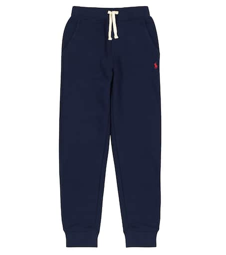 Cotton-blend jersey trackpants in blue - Polo Ralph Lauren