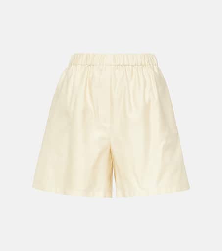 ショートパンツ MAX MARA Woman Short White 1 2511141011600 001 Cotton and linen flared Bermuda shorts, white | Weekend Max Mara