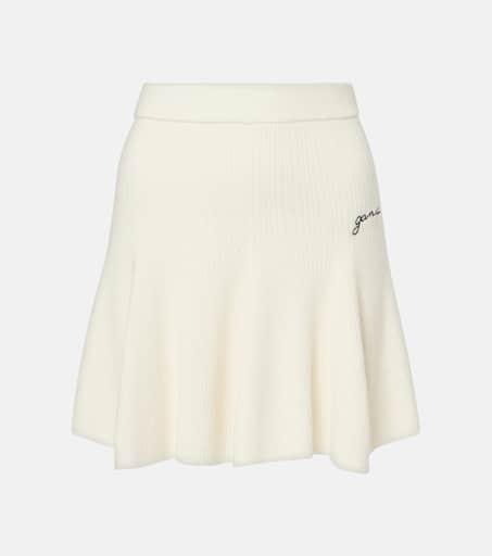 【関税&送料込】Fendi White Cashmere Blend Mini Skirt P00990373.jpg