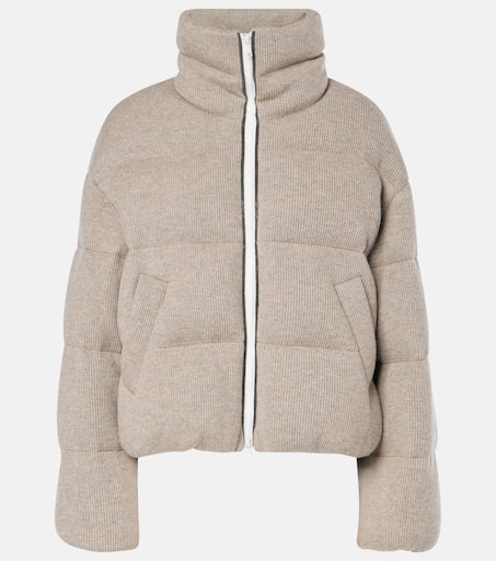 Cashmere down jacket in grey - Brunello Cucinelli | Mytheresa