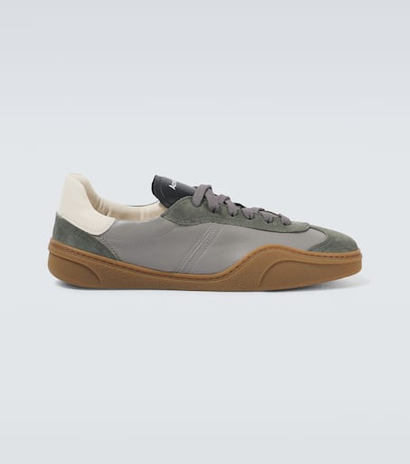Bars M suede and leather sneakers in grey - Acne Studios