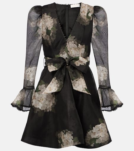 【Zimmermann】Balance floral linen midi dress Balance floral linen midi dress in white - Zimmermann