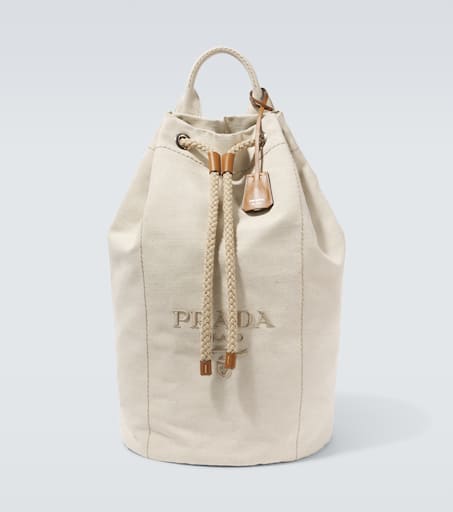 ハンドバッグ PRADA Logo velvet bucket bag 0400022091865?wid=900