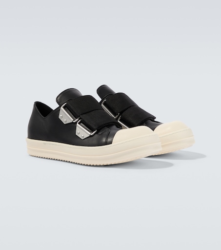 Rick Owens Low Strap Sneaks leather sneakers
