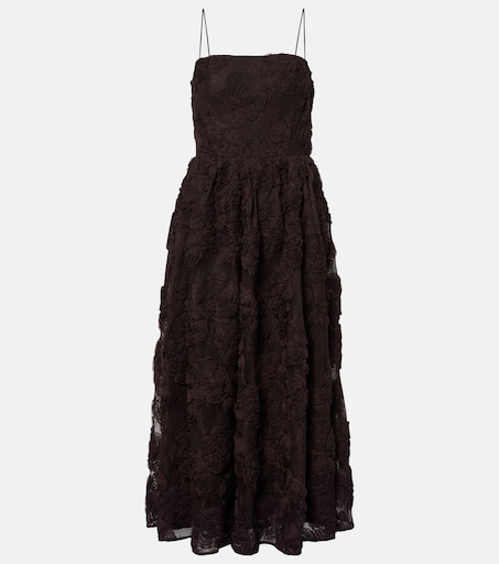Floral lace cocktail dress