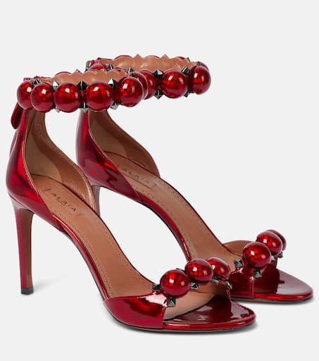 【Alaia】 La Bombe 90スエードサンダル ALAÏA La Bombe 90 studded suede sandals | NET-A-PORTER