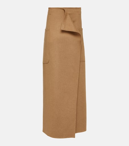 ★Max Mara★ Satin Long Skirt Camel 2511101018600032 1111015406032-x-