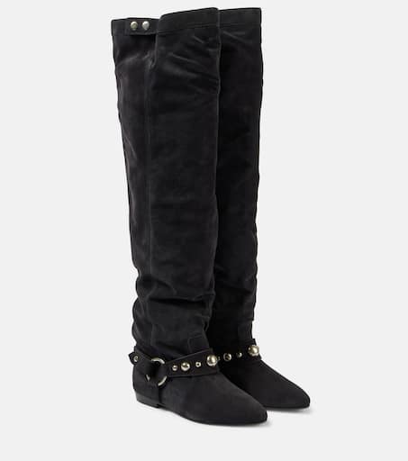 【関税&送料込】Isabel Marant Black Suede Elisa Boots P00954411.jpg