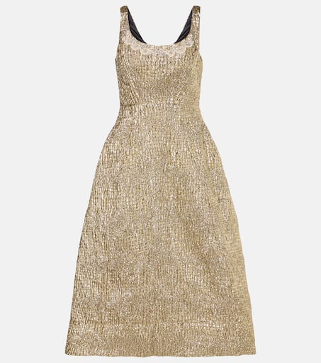 【SIMONE ROCHA】Embellished midi dress Simone Rocha crystal-embellished Tulle Midi Dress | Neutrals