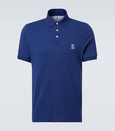 【関税＆送料込み】Brunello Cucinelli Cotton Piquet Polo T- Piqué polo shirt for Man in Off-White | Brunello Cucinelli