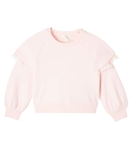 トップス poppy Cotton lace heart sweatshirt POPPY COTTON LACE HEART SWEATSHIRT Hooded