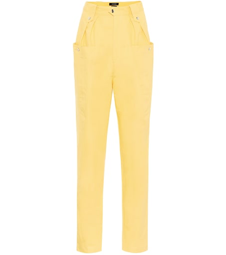 Isabel Marant - Yerris high-rise cotton carrot pants