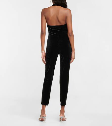 Norma Kamali Cayla velvet catsuit - Tops - BeyondStyle