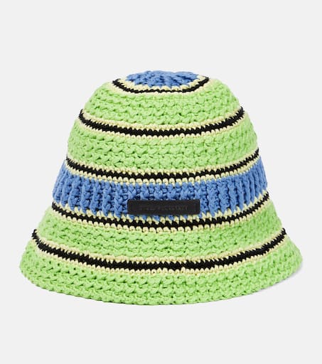 【関税&送料込】Stella Mccartney Crochet Bucket Hat Logo cotton crochet bucket hat in multicoloured - Stella Mc