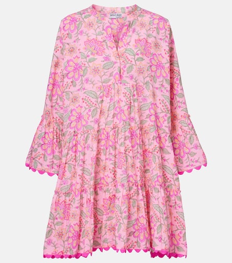 送料関税込み★JULIET DUNN★プリントティアードコットンミニ Printed cotton minidress in pink - Juliet Dunn | Mytheresa