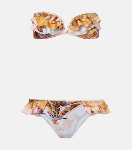 【Zimmermann】Ascension floral ruffled bikini Ascension floral ruffled bikini in multicoloured