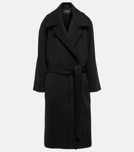 【関税&送料込】Balenciaga Wool Cape BALENCIAGA Shawl-Embellished Oversized Wool-Blend Twill Coat