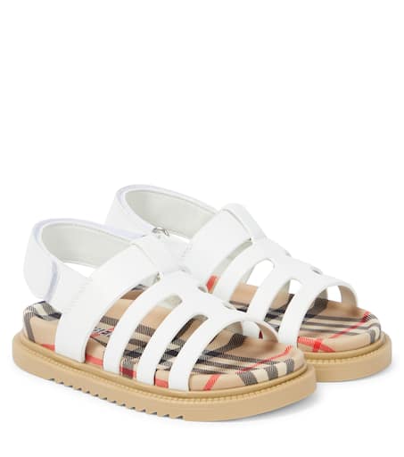 【BURBERRY】SANDALS Burberry Furley Check Pool Sandals | Neiman Marcus