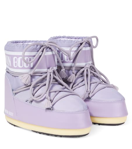 Icon Low snow boots in purple - Moon Boot Kids | Mytheresa