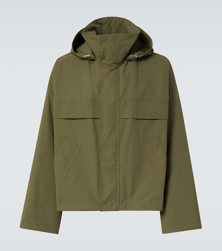 ボッテガヴェネタ 647411-V0F10 Technical Jacket Technical faille blouson in green - Bottega Veneta | Mytheresa