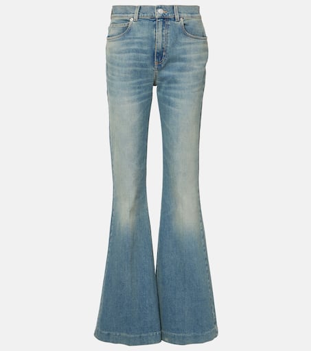 【関税&送料込】Alexander Mcqueen Flared Jeans With Turn-Ups MCQUEEN High-rise flared jeans | NET-A-PORTER