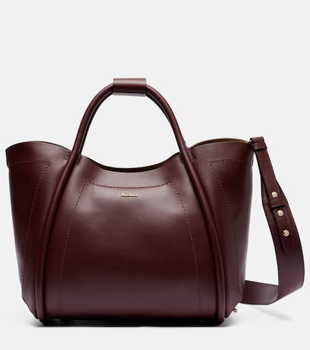24PF new/Max Mara マリンレザートートバッグ Bag Black 24PF new/Max Mara マリンレザートートバッグ Bag Black トート