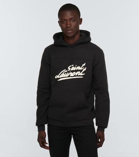 Saint laurent signature best sale hoodie