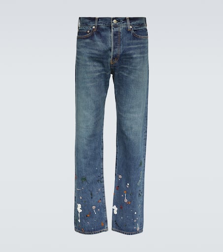 Beaded straight jeans in blue - Undercover | Mytheresa
