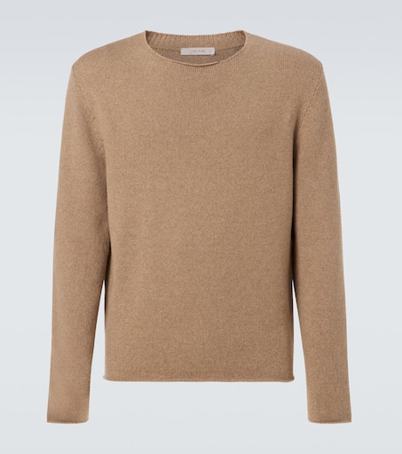 スウェット・トレーナー [The Row] Shai Sweater in Virgin Wool and Cotton The Row Shai-Sweater | antonioli | REVERSIBLE