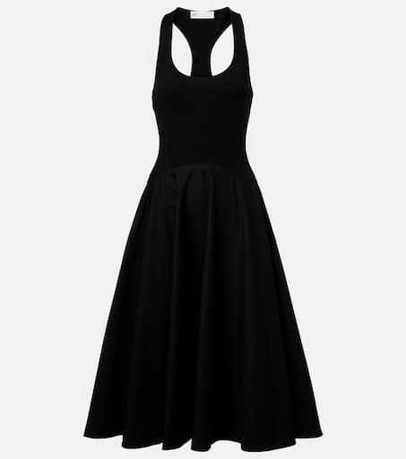 Racerback midi dress in black - Tory Burch | Mytheresa