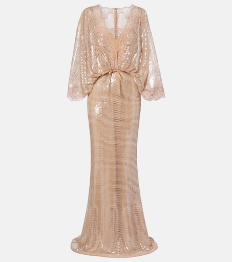 green emerald velvet dress Look 23 – ELIE SAAB main image 1