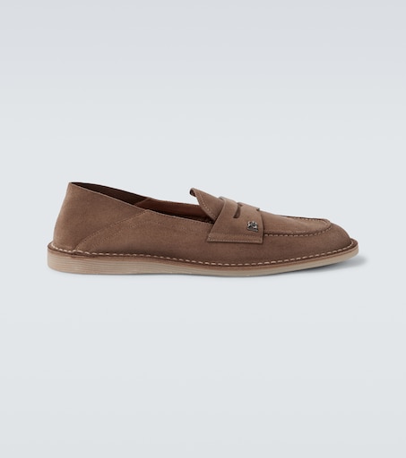 Dolce & Gabbana New Florio Ideal suede penny loafers