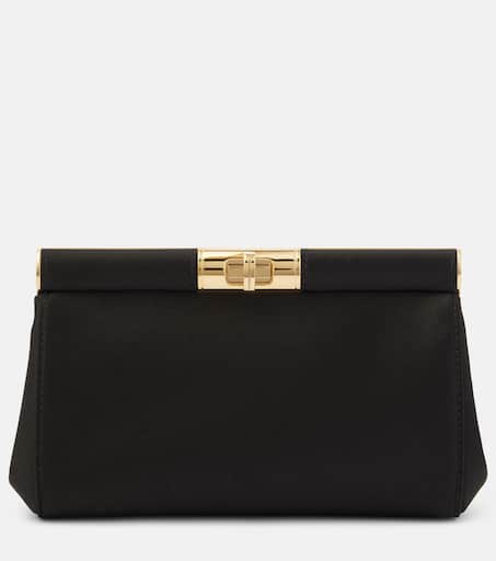 クラッチバッグ DOLCE & GABBANA MARLENE SMALL CHAIN CLUTCH IN SATIN Dolce&Gabbana Marlene Small Embellished Clutch Bag | Neiman