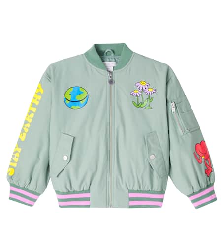 新品未使用タグ付！stella mccartney KIDS 8Y ジャケット Printed cotton-blend bomber jacket in multicoloured - Stella
