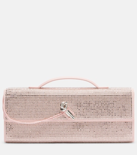 Bottega Veneta Andiamo Small embellished leather clutch