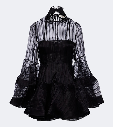 Valiant Lantern silk organza minidress