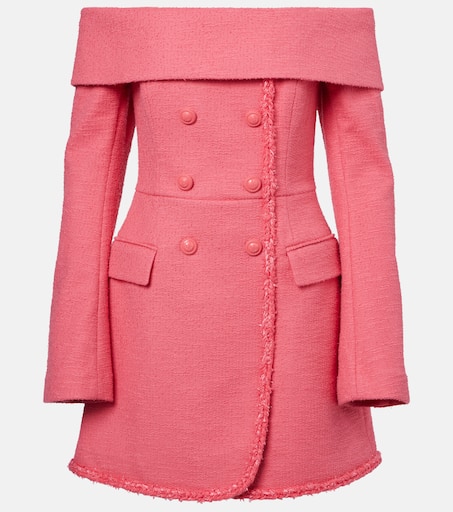 REBECCA VALLANCE ワンピース Montana crepe&ette 1034454 Montana crêpe minidress in pink - Rebecca Vallance | Mytheresa