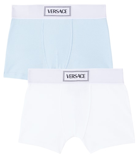 90s Vintage cotton-blend trunks set in multicoloured - Versace