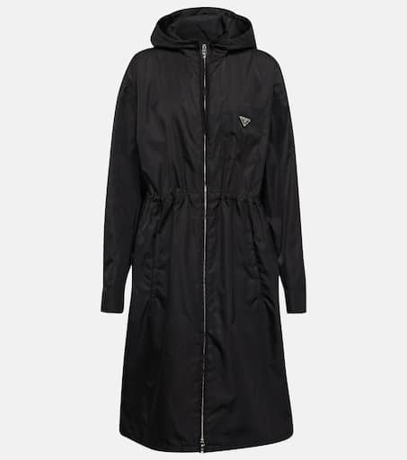 Re-Nylon coat in black - Prada | Mytheresa
