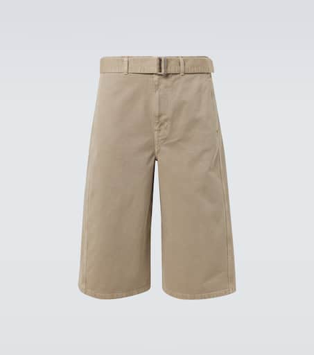 Twisted denim shorts in beige - Lemaire | Mytheresa