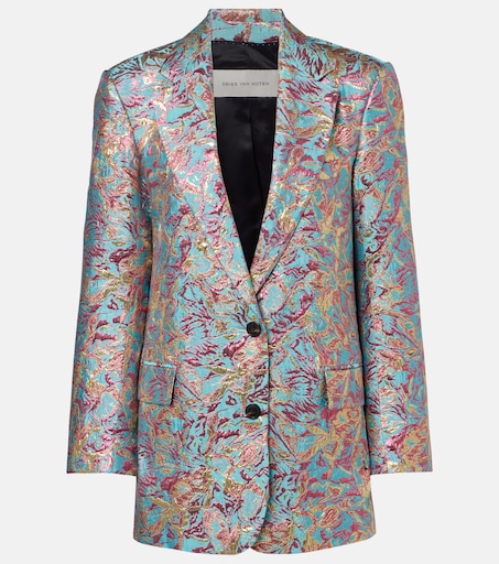 Basti jacquard jacket in multicoloured - Dries Van Noten | Mytheresa