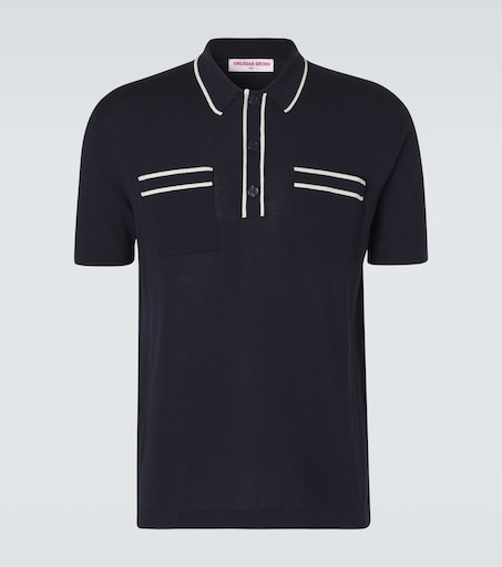 Orlebar Brown Keeling cotton and silk polo shirt