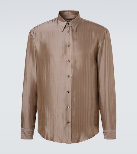 Shirt in brown - Giorgio Armani | Mytheresa