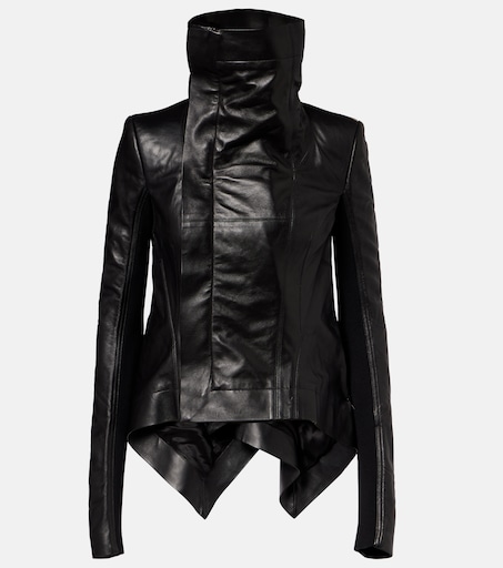 Naska leather biker jacket in black - Rick Owens | Mytheresa