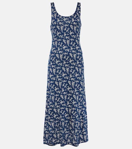 【送料 関税込】POLO RALPH LAUREN Floral midi dress POLO RALPH LAUREN Bloom Gathered Floral Cotton Cocktail Midi