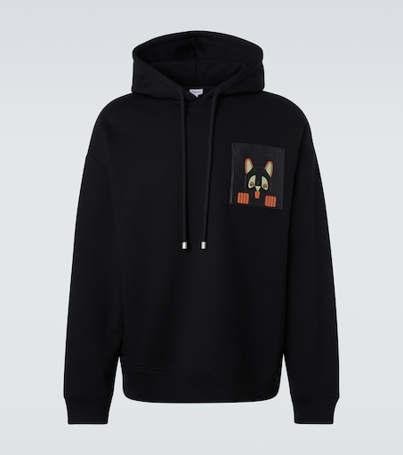 Loewe x Louis Wain cotton fleece hoodie