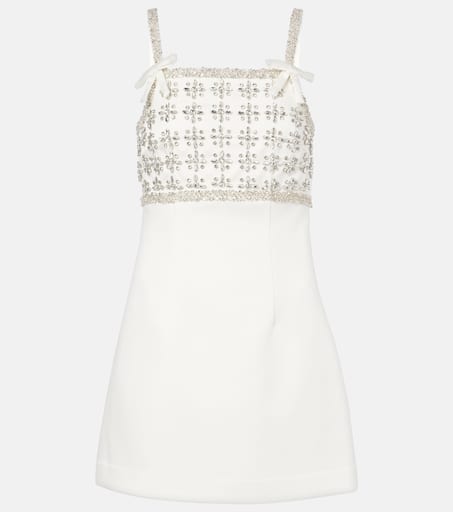 Lia embellished minidress in white - Rebecca Vallance